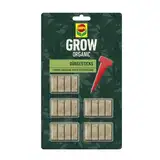 COMPO GROW ORGANIC Düngesticks für Spezialkulturen - 100 Prozent natürliche Inhaltsstoffe - Langzeitwirkung Indoor & Outdoor - 20 Stk, braun