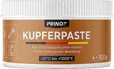 Prinox Profi Kupferpaste 150g - Extrem Hitzebeständig bis +1200°C - Kupferfett Paste für KFZ Bremsen, Auspuff, als Schmierpaste für Schrauben, Bremspaste etc.