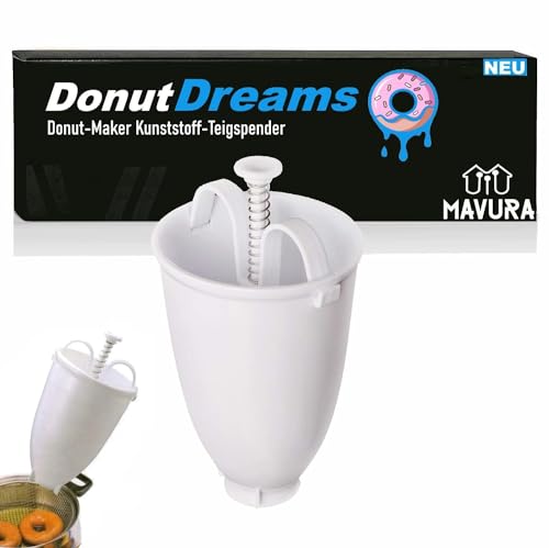 DonutDreams Donut Maker Teigspender Backform Teigportionierer, Teig Portionierer Donutform für Mini-Donuts und Pfannkuchen