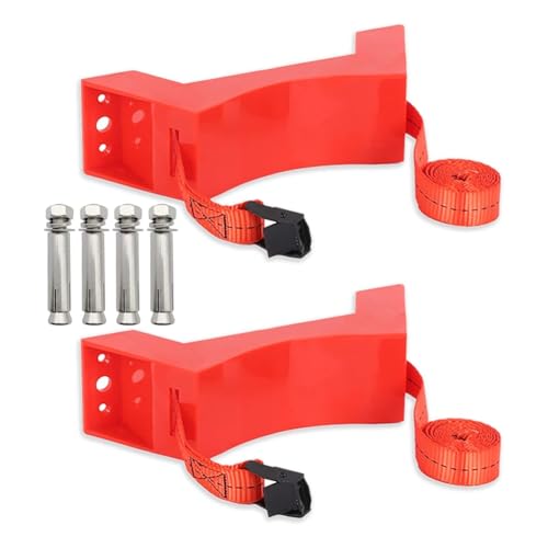 NISHZHU 2-Teiliger Propantankhalter, Gasflaschenhalter, Flaschenwandhalterung, Gasflaschenhalter für Wohnmobil-Wasserenthärter, A