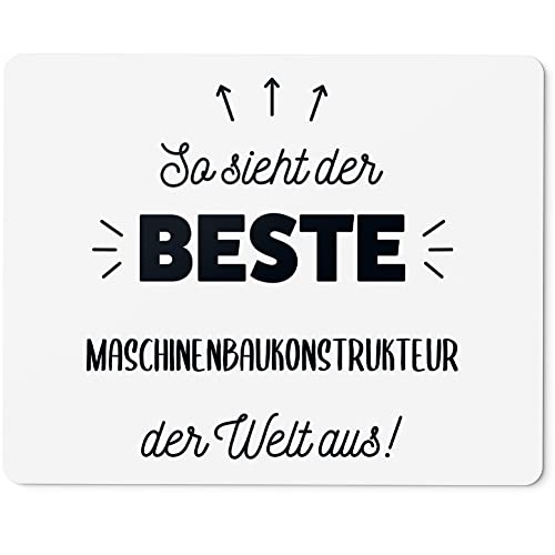 JUNIWORDS Mauspad Mousepad, So Sieht der Beste Maschinenbaukonstrukteur der Welt aus! (5862885)