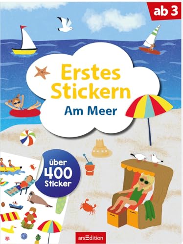 Erstes Stickern – Am Meer: Über 400 Sticker | Erstes Stickerheft für Kindergarten-Kinder ab 3 Jahren