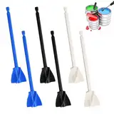 6 Stück Wiederverwendbarer Farbmischer, Farbmischer, 3 Farben 1/4 Bohrer Epoxidharz Mischpaddel, für Epoxid, Silikonmischen, Malen, Keramikglasur