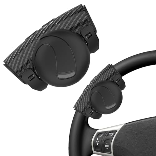 Wapasezyar Lenkradknauf Universal Lenkhilfe, Abnehmbare 360°Drehbarer Lenkradknopf für Auto Traktor LKW Gabelstapler Mäher Verschiedenes Fahrzeug zubehör