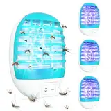 Mückenlampe 4 Stück Insektenvernichter Elektrischer, Elektrischer Mückenschutz Steckdose UV-Licht Elektrisch Insekten Mückenfalle, Mückenvernichter Lampe mit Nachtlicht für Mücken