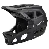 Lixada Vollgesichts-Mountainbike-Helm für Erwachsene, Fullface BMX Helme, Racing Downhill MTB-Helm für Mountainbike