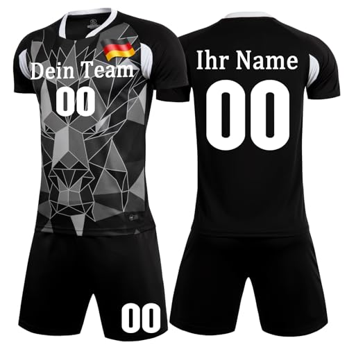 KILUZARNO Eigener Name Handball Trikot Kinder Set - Personalisierte Handballtrikots Jeder Name Nummer Team Logo Handball Trikot Jungen