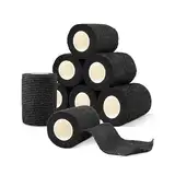 Selbsthaftende Bandagen, 8 Rollen x 7,5 cm x 4,5 m, elastische Bandagen, feste Bandagen, selbsthaftende Bandagen, selbstklebende Bandagen für Sport, Erste Hilfe, Klebebinden, atmungsaktiv und reißfest