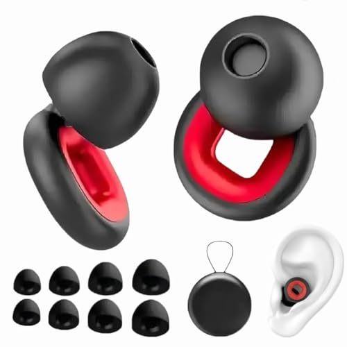 Artevive Moto Earplugs-27 Db, Artevive Ohrstöpsel, Artvive Schnarchstille Ohrstöpsel, Wiederverwendbare Motorrad Ohrstöpsel, Ohrstöpsel zum Schlafen und Lärmreduzierung (A)