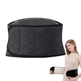 JNUYISW Nierenwärmer, Unisex Rückenwärmer Elastischer Wärmegürtel mit Plüschfutter Klettverschluss Winter Warmer Rückenbandage Nierenschutz Taille Unterstützung Bauchwärmer für Damen Herren