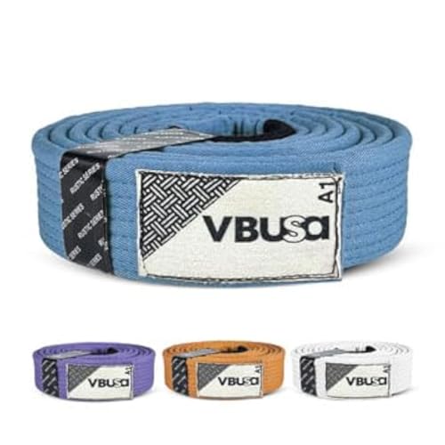 Victorbudo USA Brasilianische Jiu Jitsu BJJ Pro Gürtel Vintage Serie mit Ärmelstange für Rangliste Streifen, Blau, A3