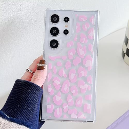 Nadoli Transparent Silikon Hülle für Samsung Galaxy A54 5G,Durchsichtig Klar Lustig Kreativ Leicht Dünn Weiche Stoßfest Handyhülle Schutzhülle mit Leopard Entwurf