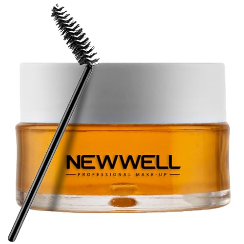 NEWWELL Eyebrow Augenbrauen Lifting Set Gel Wachs, Augenbrauen Pomade mit Biotin und Keratin, Wasserfest, Transparent