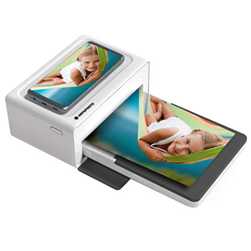 AGFAPHOTO Realipix Moments AMO46 – 10x15 cm Smartphone-Fotodrucker, Bluetooth für Apple und Android Smartphones, 4Pass Thermosublimation – Weiß