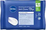 NIVEA Reinigungstücher 3in1 Creme Pflege, sanfte Abschminktücher für wasserfestes Make-Up, Gesichtsreinigung für alle Hauttypen mit Duft & Pflege der NIVEA Creme (25 Stück)