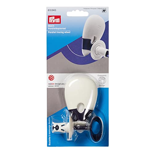 Prym 610943 Parallelkopierrad Multi Ergonomics, pflaumenblau, weiß, One Size