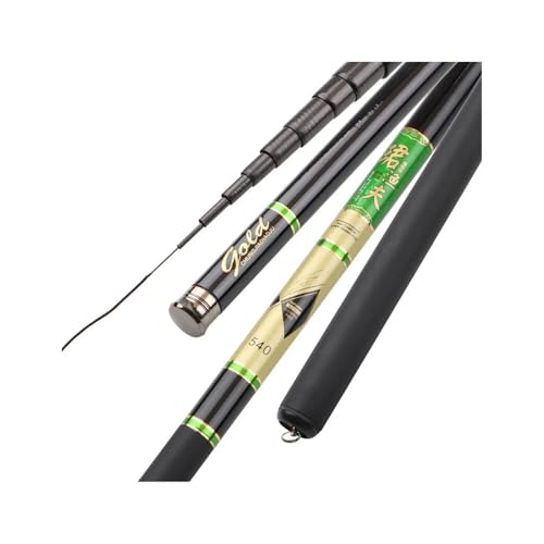 TUOYDJA Fishing Rod,Angeln Rute Teleskop-Ultraleicht-Hartstange for Bach-Süßwasser-Karpfenstange(7.2 m)