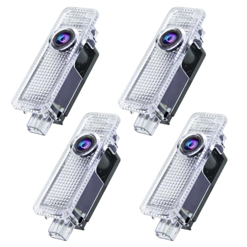 Gmili 4 Stück Autotür Logo Projektor, LED Auto Unterbodenbeleuchtung, Türprojektoren Logo Kompatibel Mit 1 2 3 4 5 6 7 Series, X1 X2 X3 X4 X6 M GT Series, Auto Logo Türbeleuchtung Zubehör