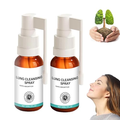 Medilisk Lungenreinigungsspray, Lung Cleansing Spray, Kräuter-Lungenreinigungsnebel, kraftvolle Lungenunterstützung & Reinigung(2 Stück)