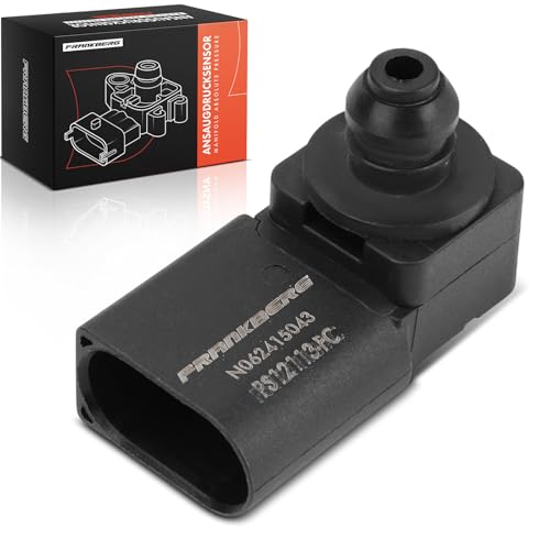 Frankberg Saugrohrdruck Sensor 3-polig Diesel Kompatibel mit 3er E46 E90 3er Cabriolet E46 3er Coupe E46 E92 5er E60 F10 5er Touring E61 Replace# 13627792260