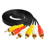 Sooiiyu Cinch Kabel, 3 Cinch Kabel, Audio Video Composite Kabel, AV Kabel vergoldet, für TV, Videorecorder, DVD, Satellit, Heimkino Receiver – 1,5 m