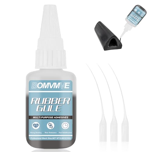 BOMVMVE Gummikleber, Starke Bindung Gummi Kleber Schwarz, Instant Gummi Kleber, für Gummiprodukte, Reifen, Stiefel, Gürtel, Bastelarbeiten