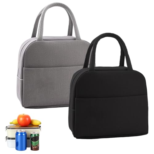 2 Stück Kühltasche Klein 7l, Kühltasche Klein, Kleine Kühltasche Für Unterwegs, Mini Kühltasche Mit Isolierung,Isolierte Lunchtasche Mit Folienfutter, Faltbar Für Picknick, Schule