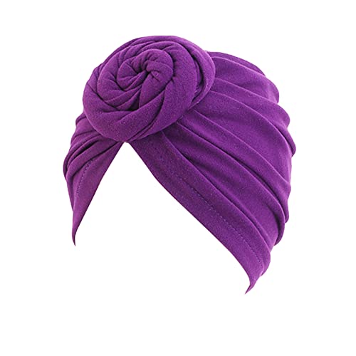 Frauen Turban-Stirnband Frauen Kopftuch Hut Mütze Haar Schal Turban Kopftuch Turban Hüte Kopfbedeckung Gelbe Schweißbänder