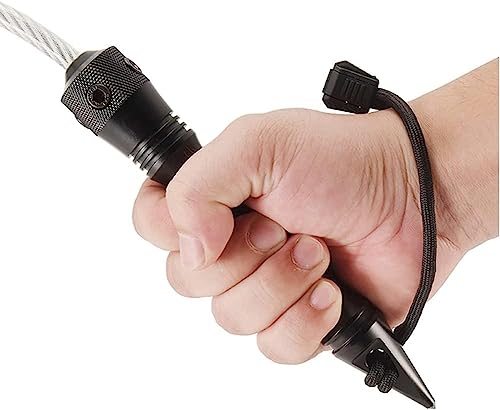 KeYou Stinger Whip Selbstverteidigungsauto Notrettungswerkzeug Fensterbrecher Punch, Stingerpeitsche, Selbstverteidigung Peitsche, Auto Lebensrettendes Rettungswerkzeug, Self Defence
