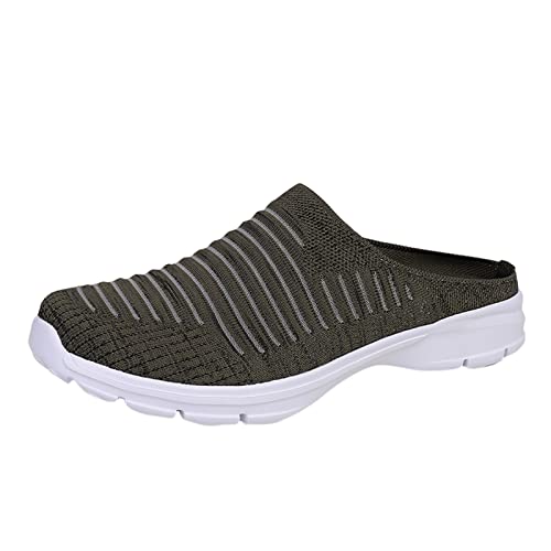 Leichte Sommerschuhe Damen Slipper - Schuhe Damen Sneaker Atmungsaktive Turnschuhe Orthopädische Walkingschuhe Mit Keilabsatz Clogs Sportlich Sabots Stoff Joggingschuhe Outdoor Casual Fitnessschuhe