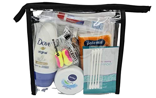 Komplettes Mini-Reise-Flugzeug-Set – Reise-Kulturset – Geschenkset, bereit für Flugzeuge, enthält das, was Sie für einen bequemen Flug oder einen Schlaf benötigen