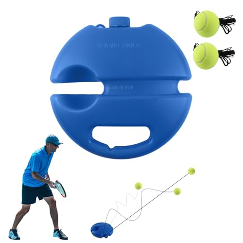 Shyllin Tennis Trainer Tennistrainer Set mit 2 Rebound Tennisbälle, Bequemer Tennistrainer zum Selbststudium für Erwachsene Kinder und Anfänger