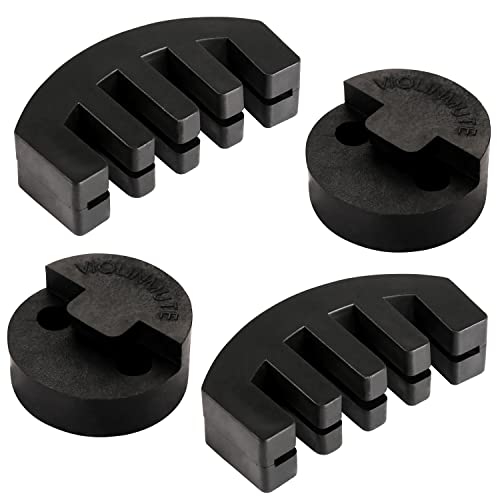 4 Stück Schalldämpfer für Violine, 2 Stück Krallenstil & 2 Stück Runder Tourte Dämpfer Violine Schwarz Violin Mute Ultra-Übungsschalldämpfer für Musikinstrumente