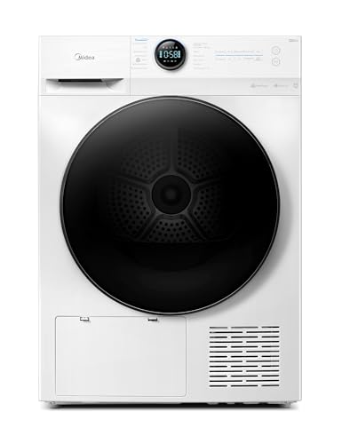 Midea MD20EH100WB-A3 Wärmepumpentrockner/ 10 kg/EEK A+++ / UV Hygience/Knitterschutz/Sanfte Pflege/Auto Dry/Wollpflege/Auffrischen/Fernsteuerung/Startzeitvorwahl/Weiß