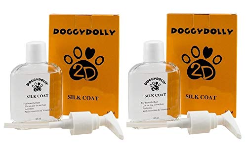 DoggyDolly PS001 Silk Coat Fellpflege für Hunde 2er Set