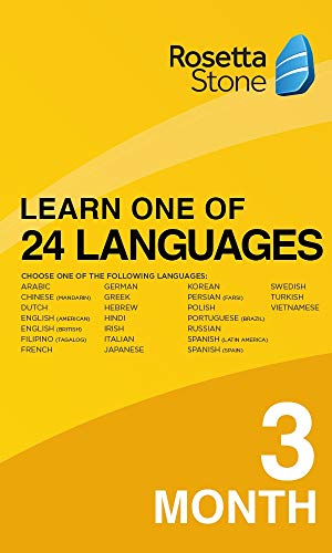 Rosetta Stone | Learn 1 of 24 Languages | 1 Benutzer | 3 Monate | PC/Mac | Aktivierungscode per Email