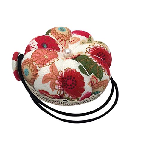 95sCloud 1 Stücke Armnadelkissen Handgelenk Nadelkissen Kürbis Form Nadelkissen Stecknadel Kissen Nadel Aufbewahrung Kissen Padded Pin Cushion in Cupcake Shape (Rot)