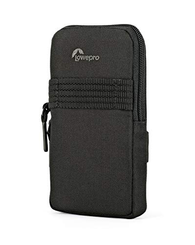 Lowepro ProTactic Etui für Mobiltelefone, für Apple- oder Android-Smartphone geeignet mit Bildschirm von bis zu 6 Zoll, Innenmaß 9 x 1.5 x 17 cm für ProTactic 350 AW /450 AW, LP37225-PWW,Schwarz