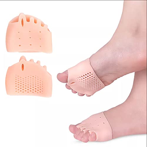 Metatarsal Pads Fußpads Silikon, 6 STÜCKE fußpolster Fersenkissen für Schuhe für Metatarsalgie Neurom Mortons Neurom Pads Atrophie Brennen Schmerzen lindern
