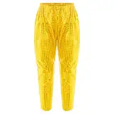 inlzdz Unisex Kinder Glitzer Pailletten Hose Jungen Mädchen Glänzend Tanzhose Jazz Hip Hop Dancewear Performance Tanzkostüm Karneval Fasching C Gold 134-140