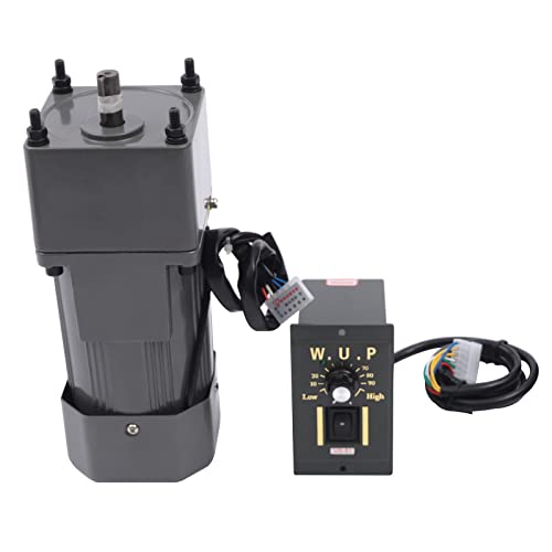 Getriebemotoren mit einstellbarer Drehzahl Frequenzumrichtermotor mit Getrieberegler und Halterung Geräuscharm Hohes Drehmoment geeignet für die Verpackungsindustrie, Maschinen (90W 20K)