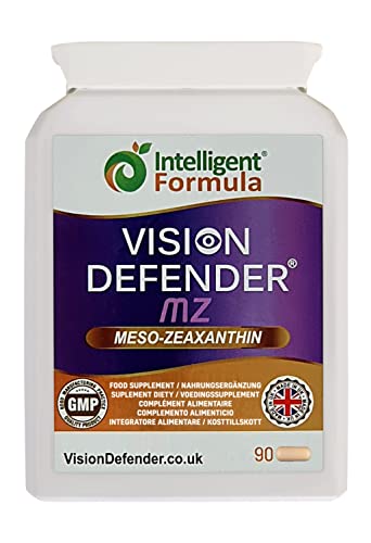 Meso Zeaxanthin Vision Defender MZ Nahrungsergänzung: für Augen - Schützen und verbessern Sie die Makula-Gesundheit und Augenpflege mit vegan-freundlichem hochwirksamen Meso-Zeaxanthin (90 Kapseln)