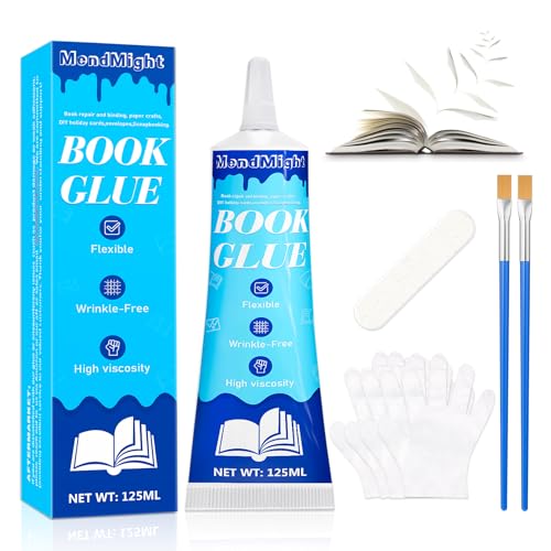 125 ml Buchbinderleim, Stark und wasserfest, Zum Reparieren & Binden von Büchern, Umschlägen, Postkarten, Papierhandwerk, Grußkarten, Einladungen, DIY-Basteln