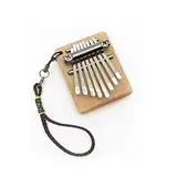 Kalimba Instrument, Mini Daumen Musikinstrument, Holz Daumenklavier, Daumenklavier, Thumb Piano, Finger Klavier, 8 Tasten Marimba Klavier, Tragbares Mini Massivholz Finger Piano für Anfänger