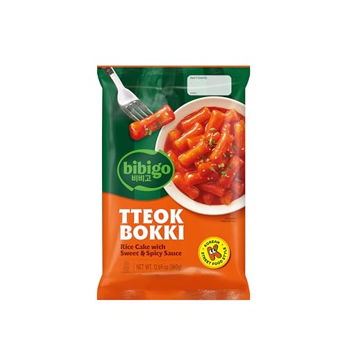 Bibigo Tteokbokki - Reiskuchen mit Sweet und Spicy Sauce - 1 x 360 g