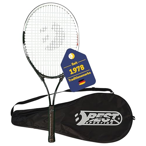 Best Sporting Tennis-Schläger für Einsteiger XT-Power 250g | Griffstärke L3 | Leichter Tennisschläger aus Aluminium | Ideal für Kinder, Jugendliche & Erwachsene | Inkl. Schützhülle