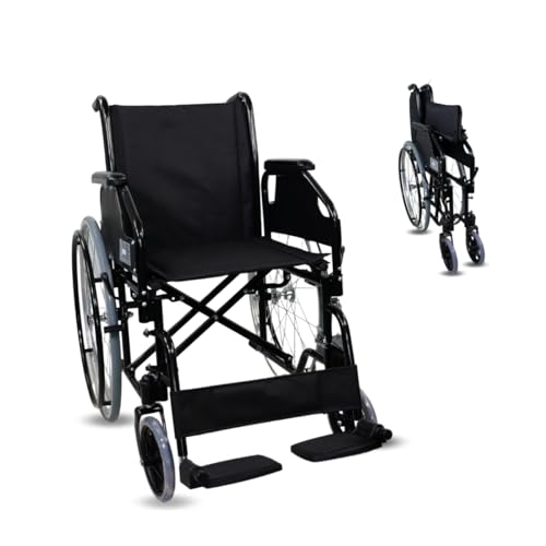 Mobiclinic®, Rollstuhl faltbar leicht, Selbstfahrend, Abnehmbare und gepolsterte armlehnen, Klappbare fußstützen, Catedral, Manuelle bremse, Bordsteinanhebesystem, Pannensichere räder, Robust