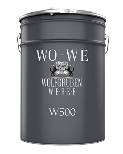 WO-WE Dachfarbe 3in1 Metallschutzlack Dach Sockelfarbe Dachbeschichtung W500 Lichtgrau - 5L