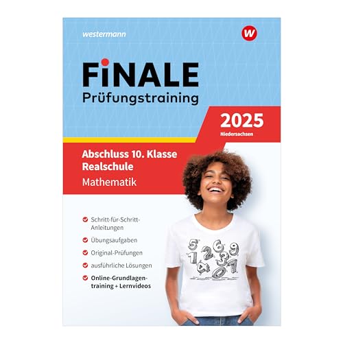 FiNALE Prüfungstraining Abschluss 10. Klasse Realschule Niedersachsen: Mathematik 2025 Arbeitsbuch mit Lösungsheft und Lernvideos