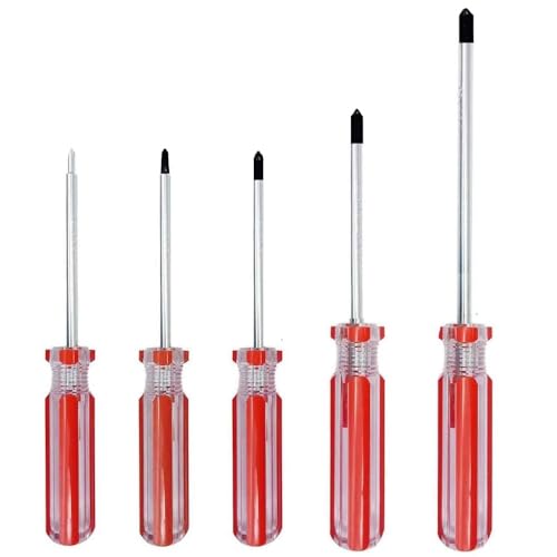 5 Stück Triwing-Schraubendreher-Set, magnetische Tri wings Schraubendreher-Bits Y000(1.5mm) Y00(2.0mm) Y0(3.0mm) Y1(4.0mm) Y2(5.0mm) Y Schraubendreher-Reparaturwerkzeug